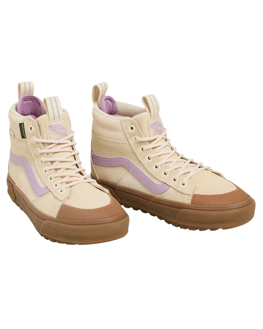 Vans Mte Sk8-Hi Waterproof - White/Purple Unisex Apres Boots - Trojan Wake Ski Snow