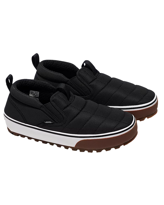 Vans Mte Snow Lodge Slipper Mid - Quilted Black Unisex Apres Boots - Trojan Wake Ski Snow