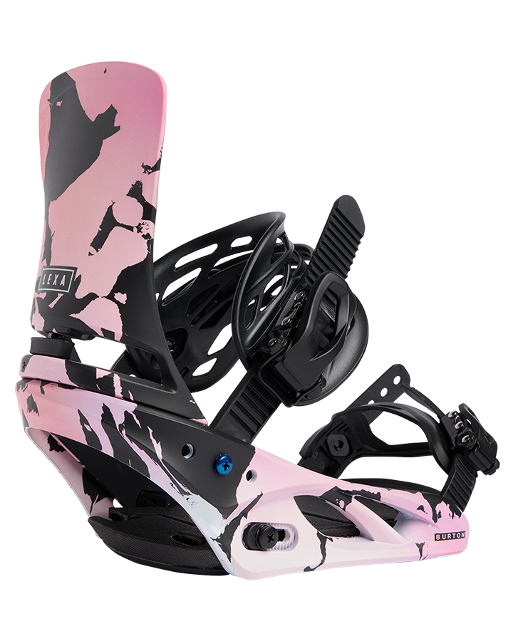 Burton Womens Lexa Re:Flex Snowboard Bindings - Pink/Black - 2023 Snowboard Bindings - Womens - Trojan Wake Ski Snow