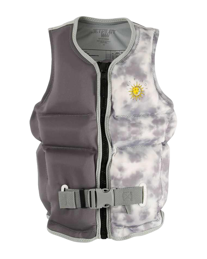 Jetpilot X1 Girls Youth Neo Vest Charcoal 2023 Life Jackets Kids