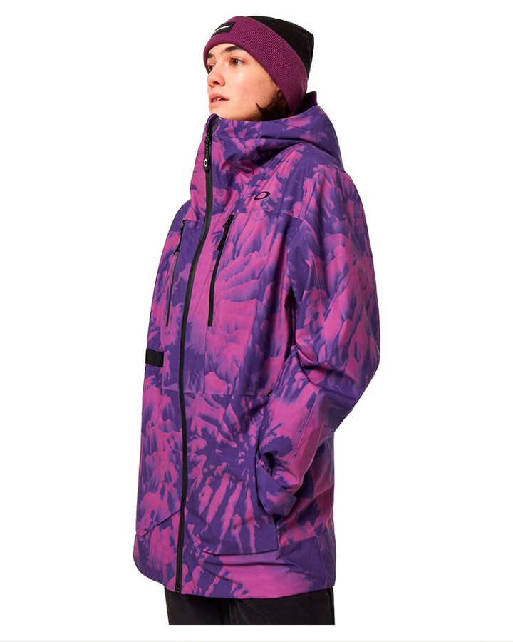 Oakley Juno Shell Snow Jacket - Purple Mountain Td Print Women's Snow Jackets - Trojan Wake Ski Snow