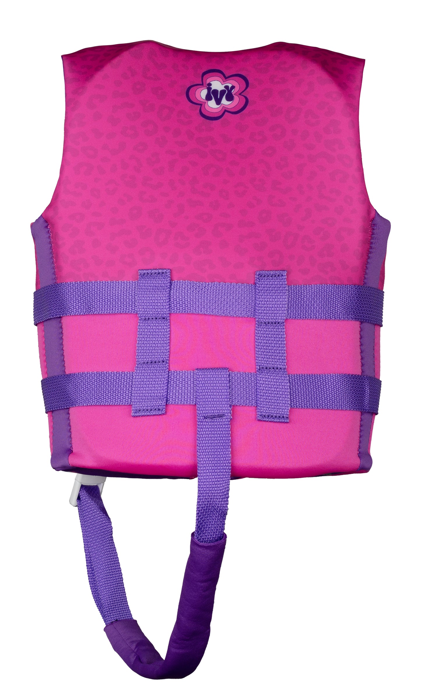 Ivy Junior Girls Vest - Pink Leopard - 2023 Life Jackets - Kids - Trojan Wake Ski Snow