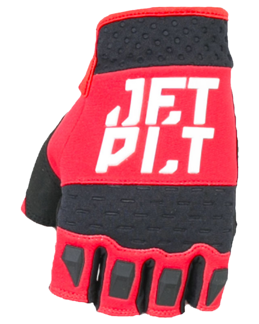 Jetpilot RX Short Finger Race Glove - Red - 2023 Jetski Gloves - Trojan Wake Ski Snow
