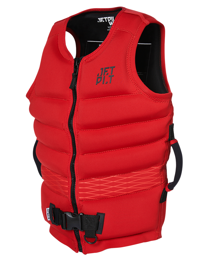 Jetpilot Hyperflex F/E Mens Neo Vest - Red Level 50 - 2023 Life Jackets - Mens - Trojan Wake Ski Snow