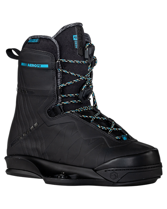 Liquid Force Aero 6X Wakeboard Boots - Black - 2024 Wakeboard Boots - Mens - Trojan Wake Ski Snow