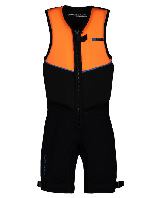 Wavelength Junior Buoyancy Suit - Bright Orange - 2023 Buoyancy Suits - Kids - Trojan Wake Ski Snow