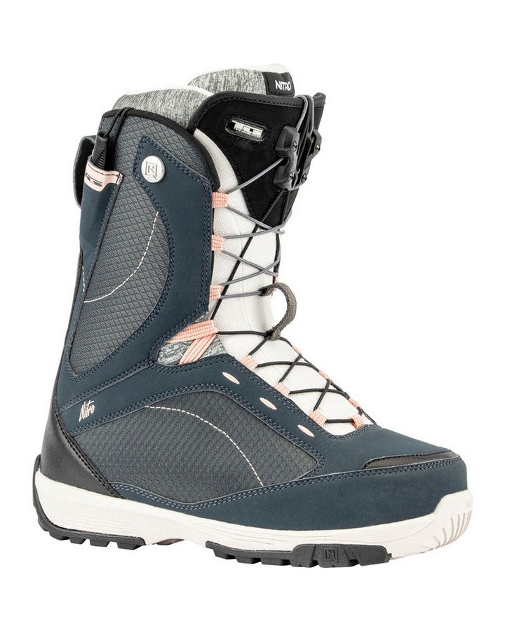 Nitro Monarch TLS Boots - Navy Blue - 2020 Women's Snowboard Boots - Trojan Wake Ski Snow