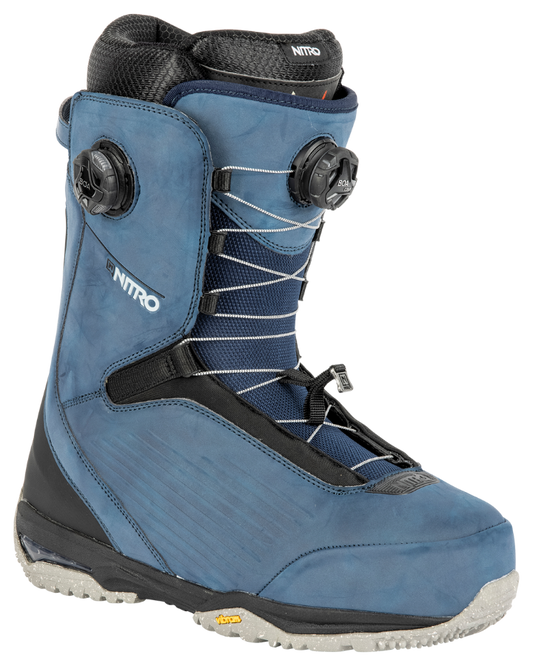 Nitro Chase BOA Snowboard Boots - Blue Steel - 2023 Snowboard Boots - Mens - Trojan Wake Ski Snow