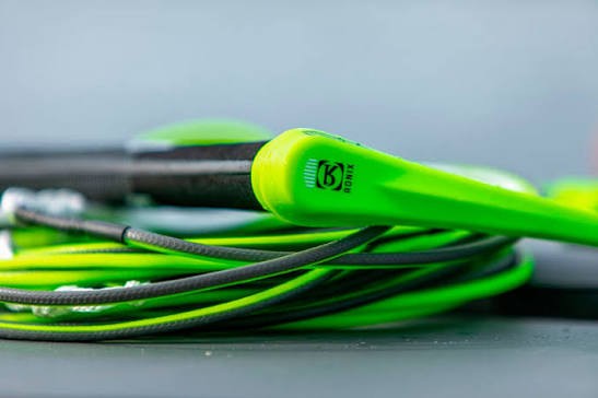 Coiled Ronix wake rope and handle