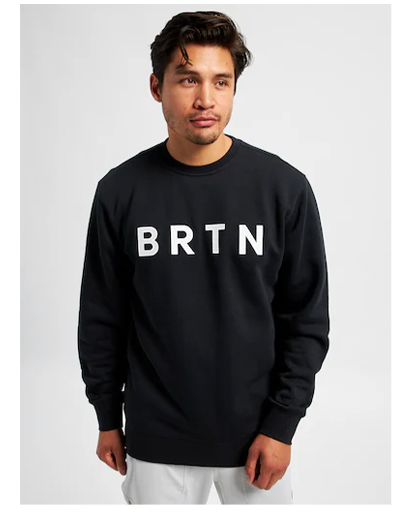 Burton Brtn Crewneck Sweatshirt - True Black Hoodies & Sweatshirts - Trojan Wake Ski Snow