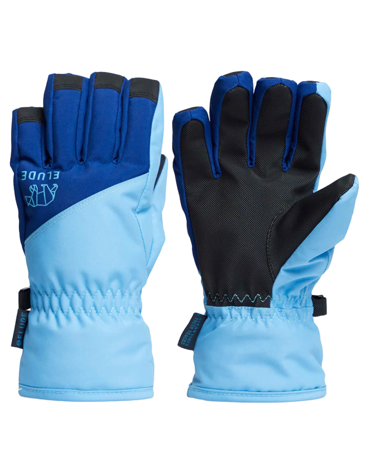 Elude Boys Icon Glove - Azure - 2023 Kids' Snow Gloves - Trojan Wake Ski Snow