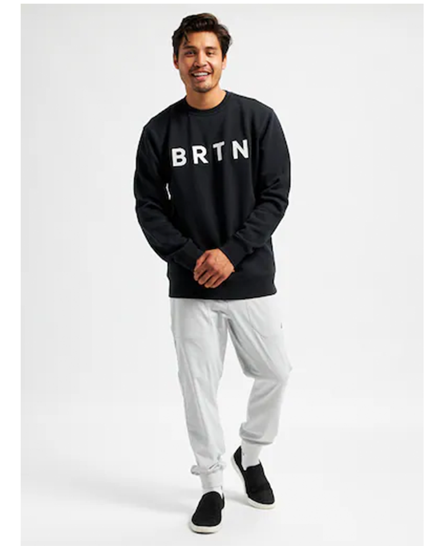 Burton Brtn Crewneck Sweatshirt - True Black Hoodies & Sweatshirts - Trojan Wake Ski Snow