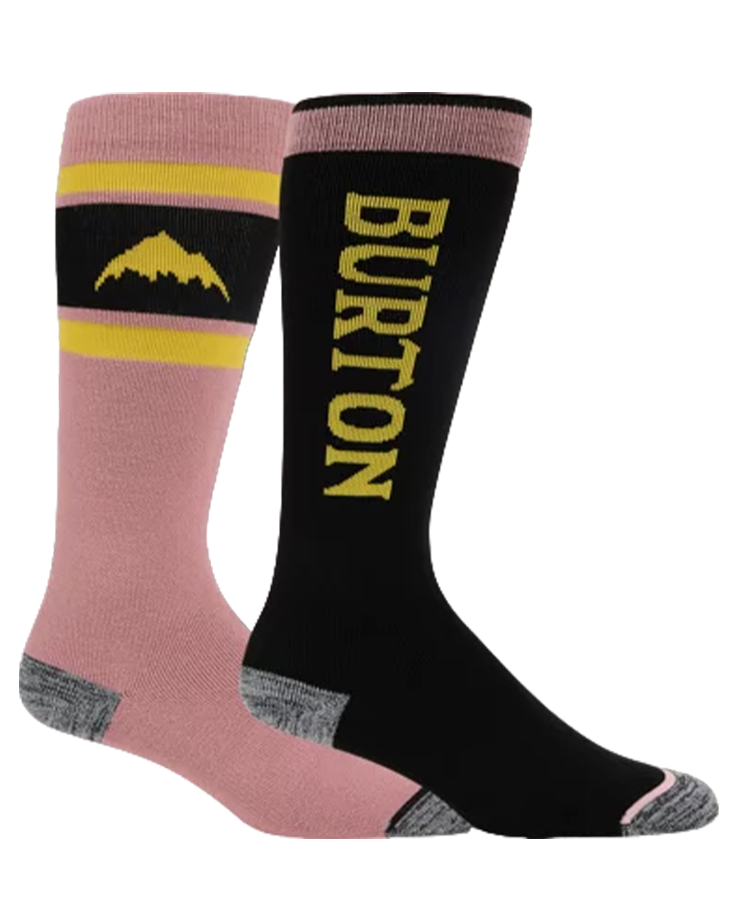 Burton Women's Weekend Midweight Socks 2-Pack - Powder Blush Socks - Trojan Wake Ski Snow