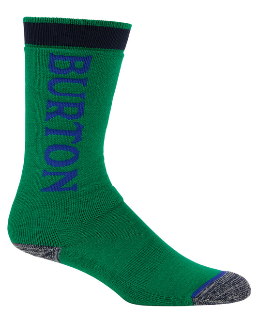 Burton Kids' Weekend Midweight Socks 2-Pack - Galaxy Green Socks - Trojan Wake Ski Snow