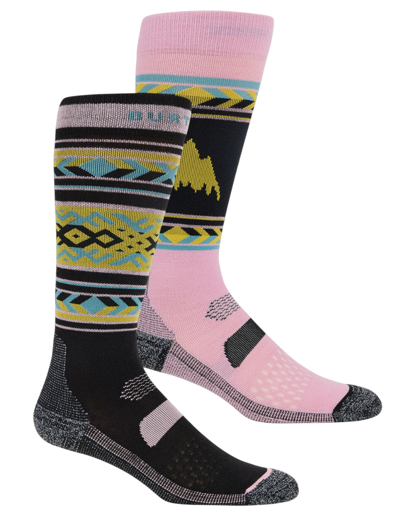 Burton Women's Performance Lightweight Sock 2-Pack - Powder Blush Socks - Trojan Wake Ski Snow