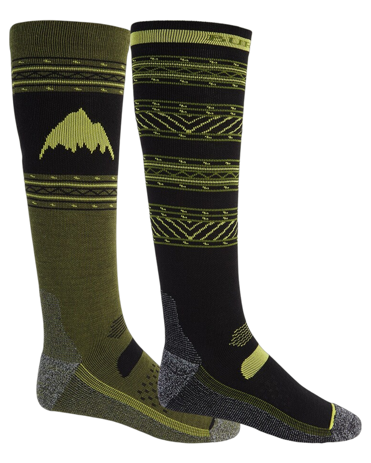 Burton Men's Performance Lightweight Sock 2-Pack - Martini Olive Socks - Trojan Wake Ski Snow
