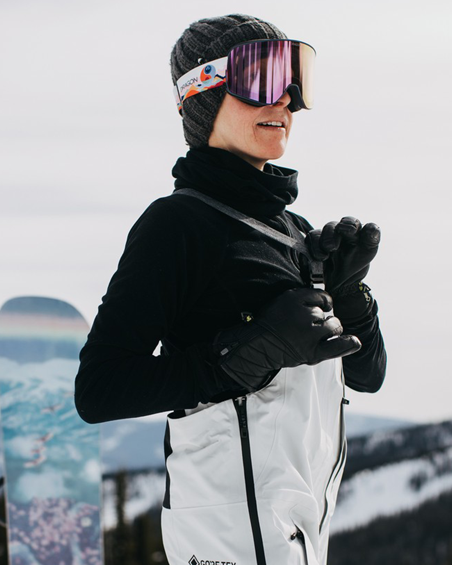 Burton Women's [ak]® Kimmy Gore‑Tex 3L Stretch Bib Snow Pants - Gray Cloud Women's Snow Bibs - Trojan Wake Ski Snow