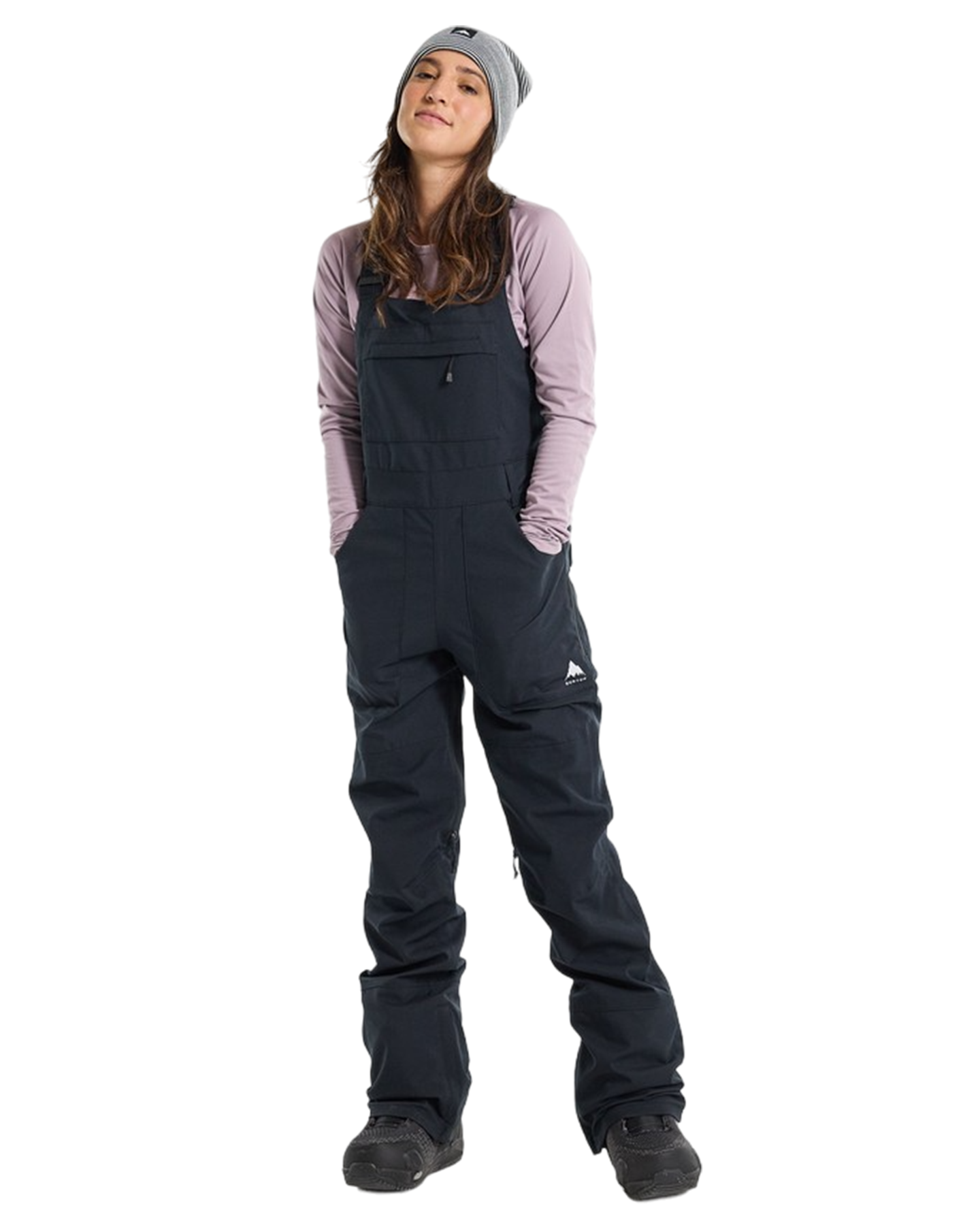 Burton Women's Avalon Stretch 2L Bib Snow Pants - True Black Women's Snow Bibs - Trojan Wake Ski Snow