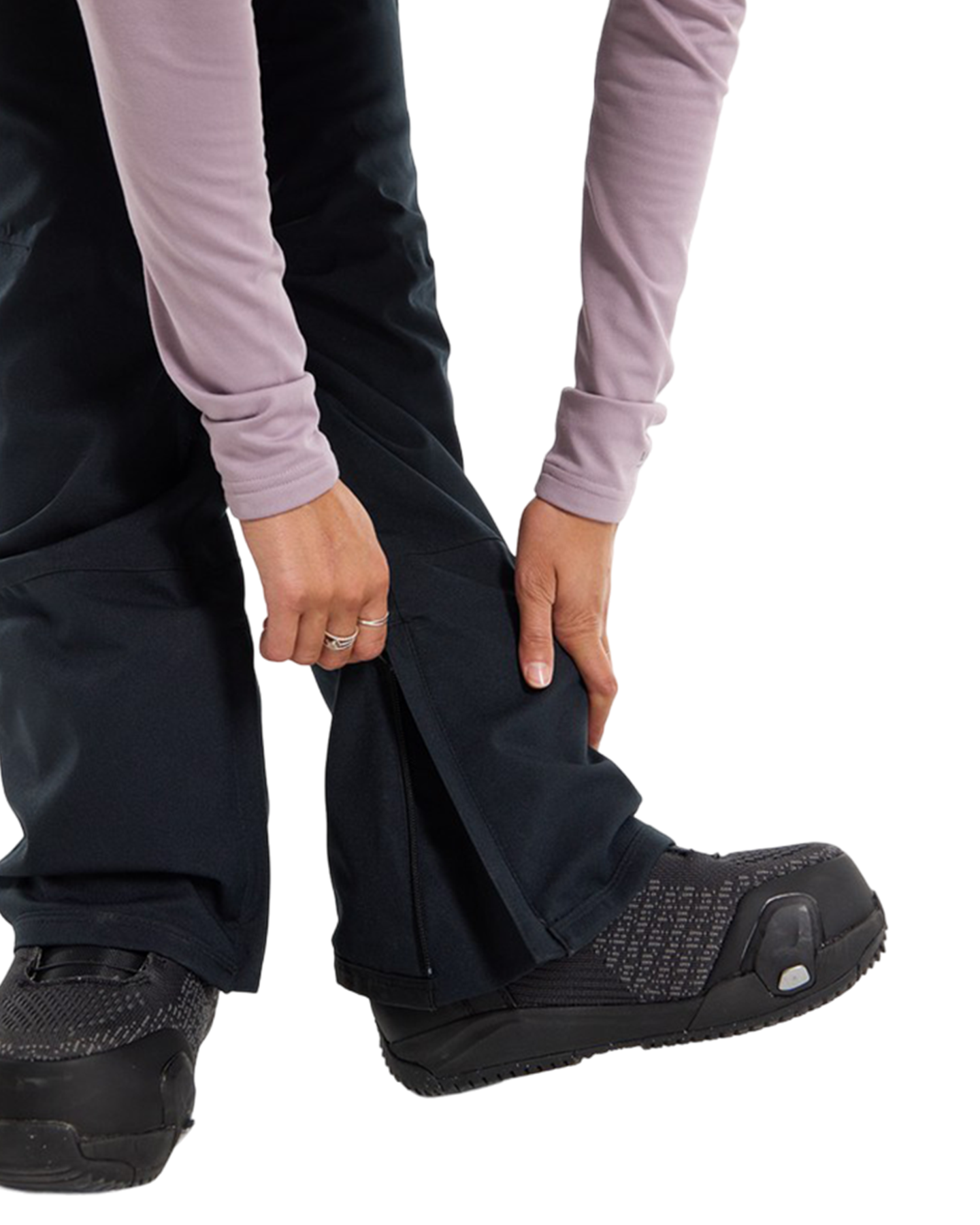 Burton Women's Avalon Stretch 2L Bib Snow Pants - True Black Women's Snow Bibs - Trojan Wake Ski Snow