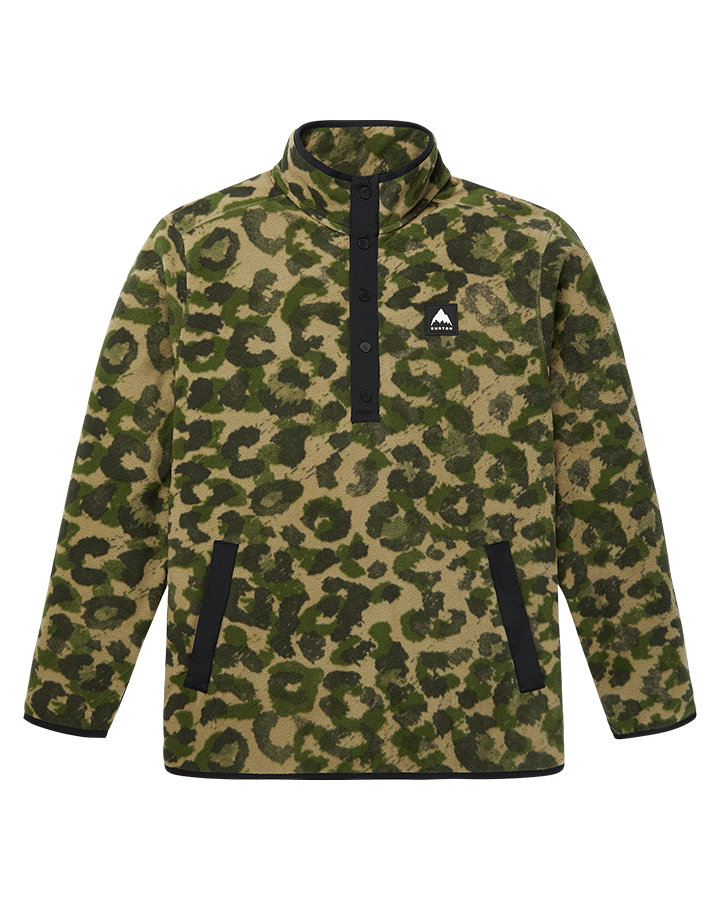Burton Hearth Fleece Pullover - Felidae Men's Fleece - Trojan Wake Ski Snow