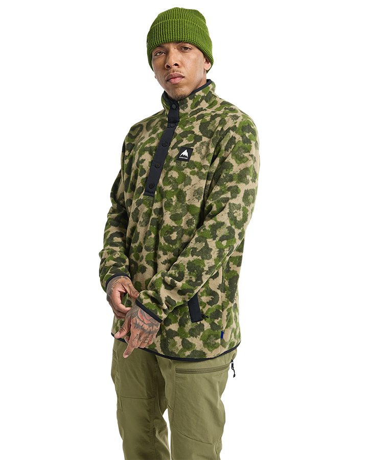Burton Hearth Fleece Pullover - Felidae Men's Fleece - Trojan Wake Ski Snow