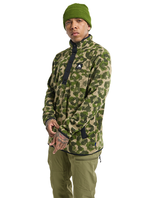 Burton Hearth Fleece Pullover - Felidae Men's Fleece - Trojan Wake Ski Snow