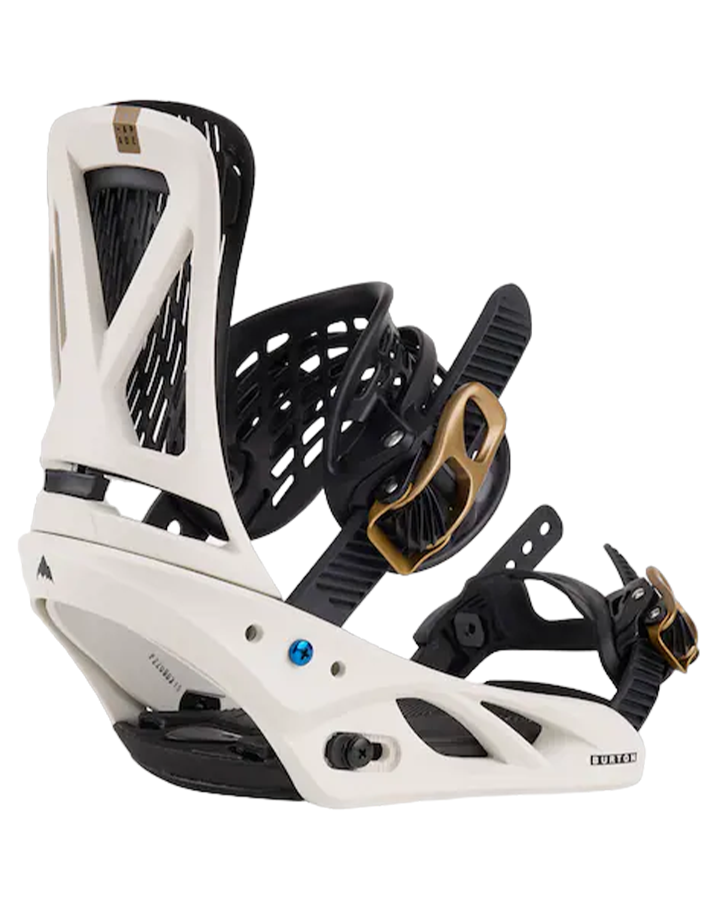 Burton Women's Escapade Re:Flex Snowboard Bindings - White / Gold - 2024 Women's Snowboard Bindings - Trojan Wake Ski Snow