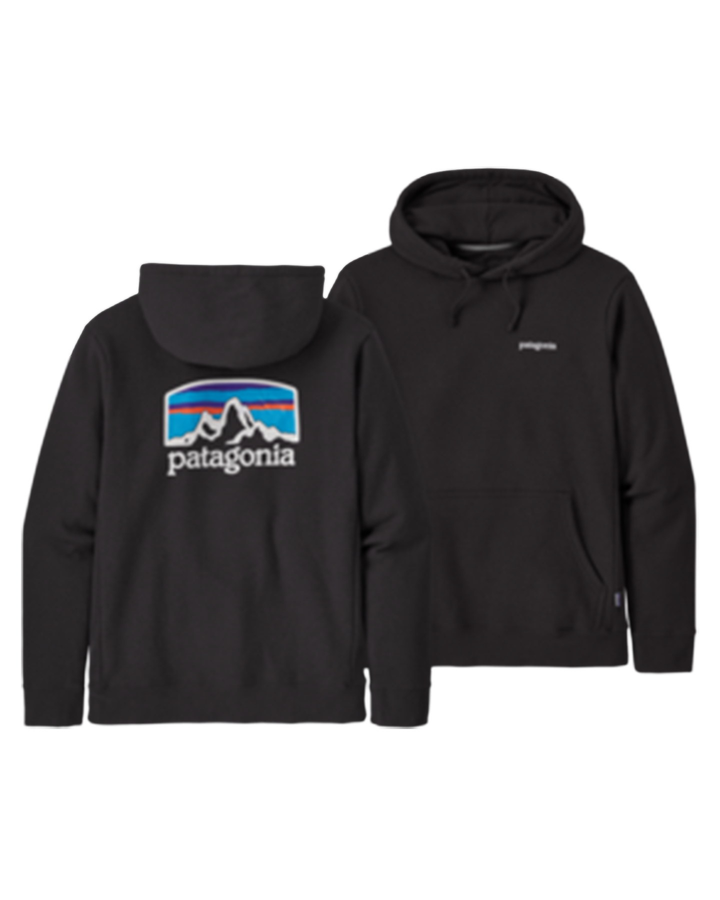 Patagonia Fitz Roy Horizons Uprisal Hoody - Black Hoodies & Sweatshirts - Trojan Wake Ski Snow