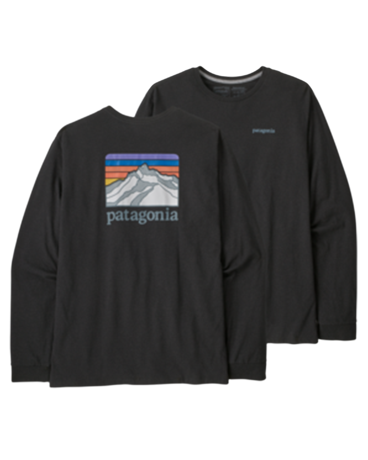 Patagonia Long Sleeve Line Logo Ridge Responsibili-Tee - Ink Black Pants - Trojan Wake Ski Snow