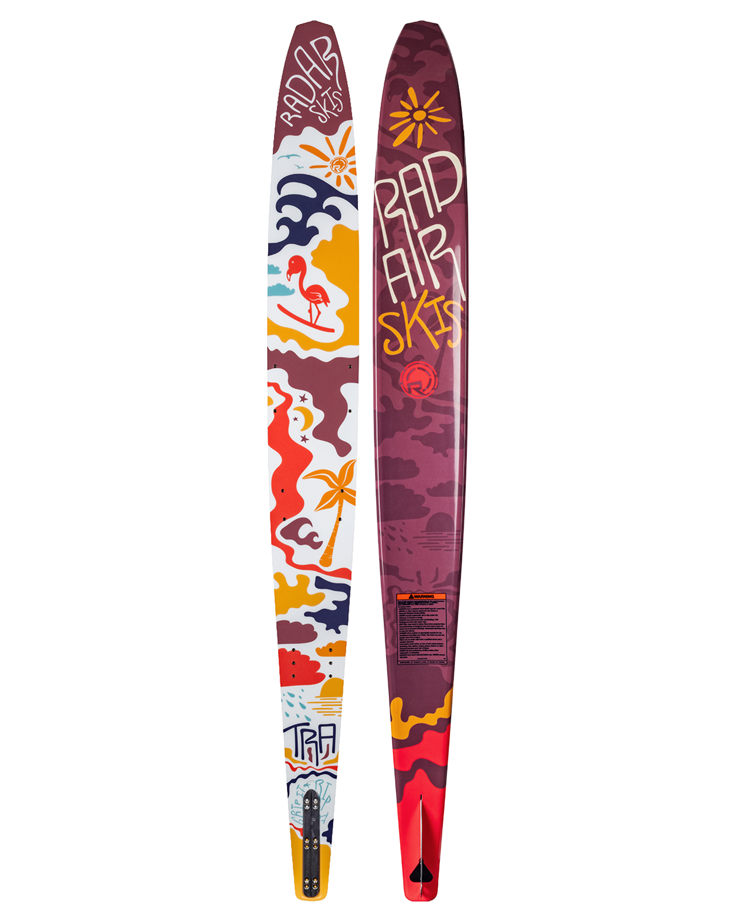 Radar TRA Girls' Waterski - 2026 Waterskis - Trojan Wake Ski Snow