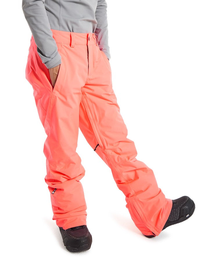 Burton Women's Powline GORE-TEX® 2L Insulated Pants - Tetra Orange Women's Snow Pants - Trojan Wake Ski Snow