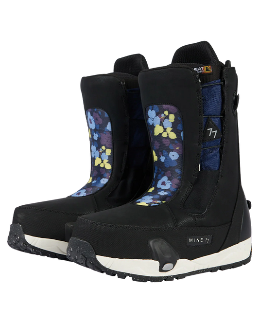 Burton x Mine 77 Danny's Double Tongue Step On Boots - Black Men's Snowboard Boots - Trojan Wake Ski Snow