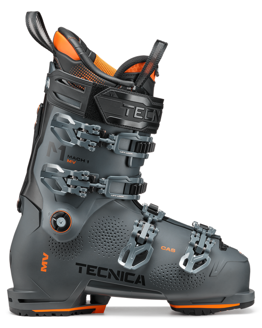 Tecnica Mach1 MV 110 Td GW Snow Ski Boots - Race Grey - 2024 Men's Snow Ski Boots - Trojan Wake Ski Snow