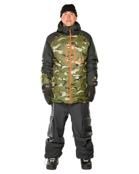 Thirtytwo Lashed Insulated Snow Jacket - Camo - 2023 Men's Snow Jackets - Trojan Wake Ski Snow