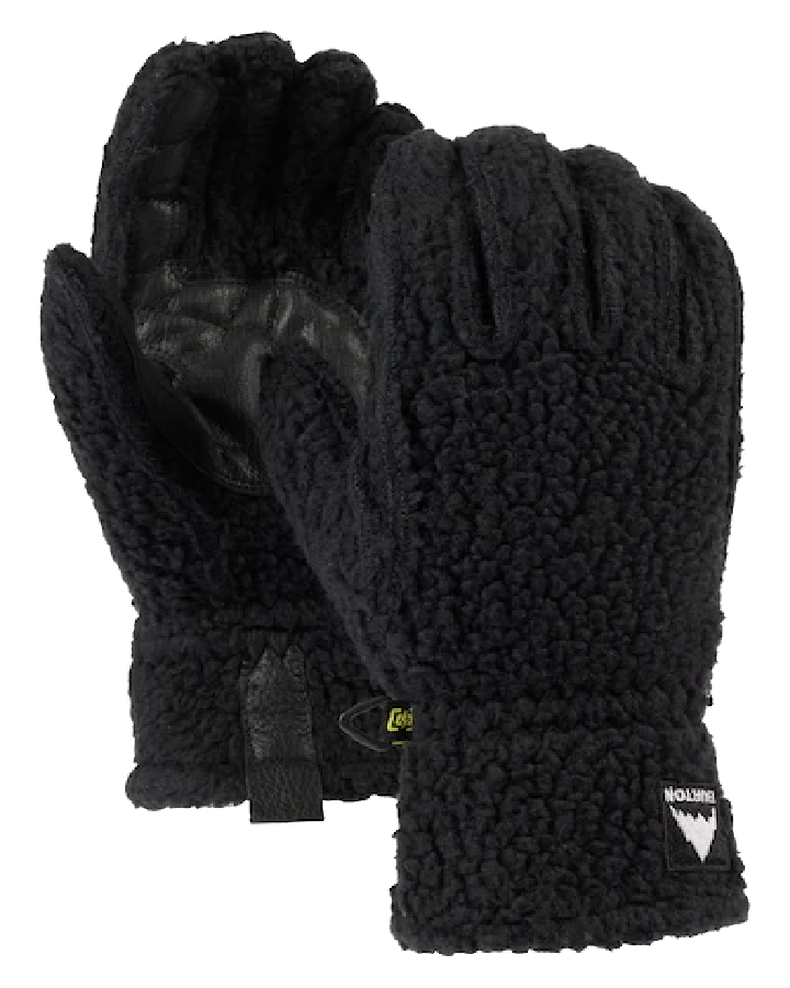 Burton Womens Stovepipe Fleece Gloves - True Black Heather - 2023 Women's Snow Gloves & Mittens - Trojan Wake Ski Snow