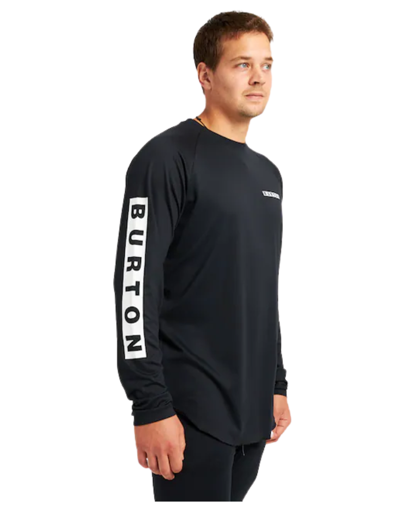 Burton Men's Roadie Base Layer Tech T-Shirt - True Black Men's Thermals - Trojan Wake Ski Snow