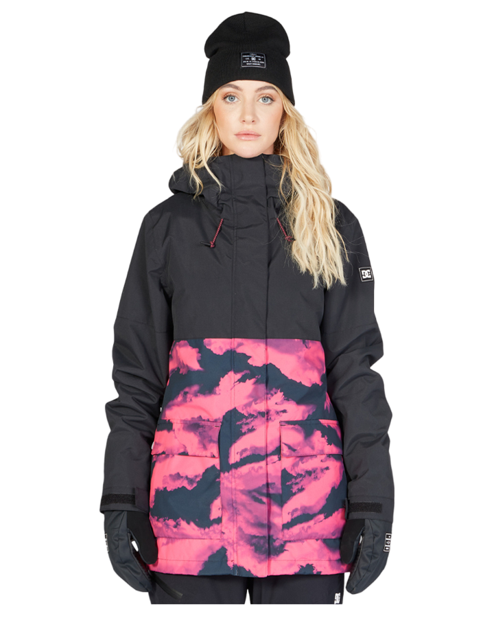 DC Cruiser Womens Snow Jacket - Crazy Pink Clouds - 2023 Women's Snow Jackets - Trojan Wake Ski Snow