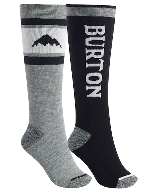 Burton Women's Weekend Midweight Socks 2-Pack - True Black Socks - Trojan Wake Ski Snow