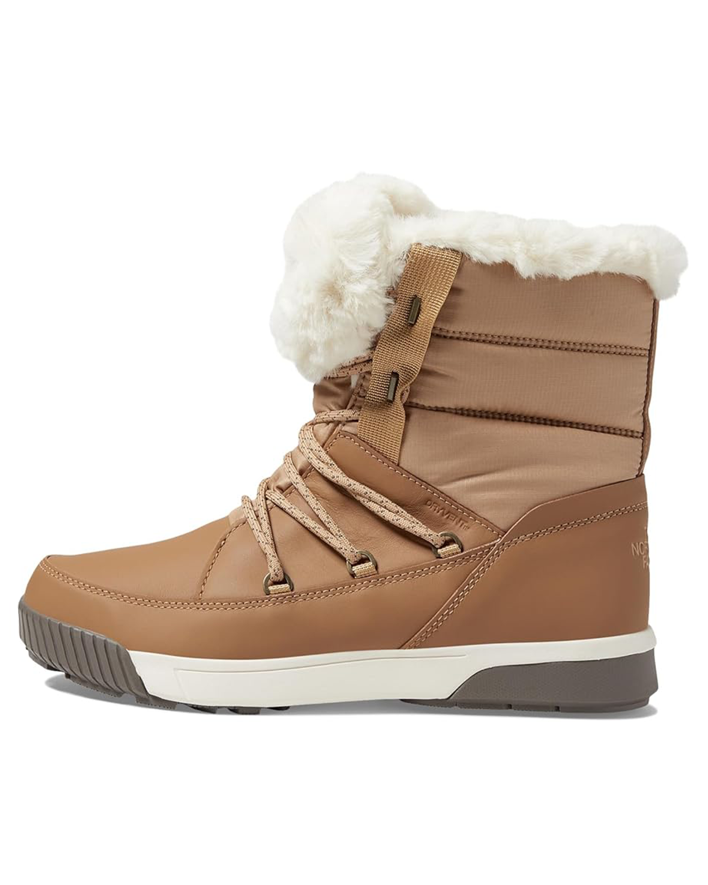 The North Face Women's Sierra Luxe Waterproof Apres Boots - Almond Butter / Falconbrown Apres Boots - Trojan Wake Ski Snow