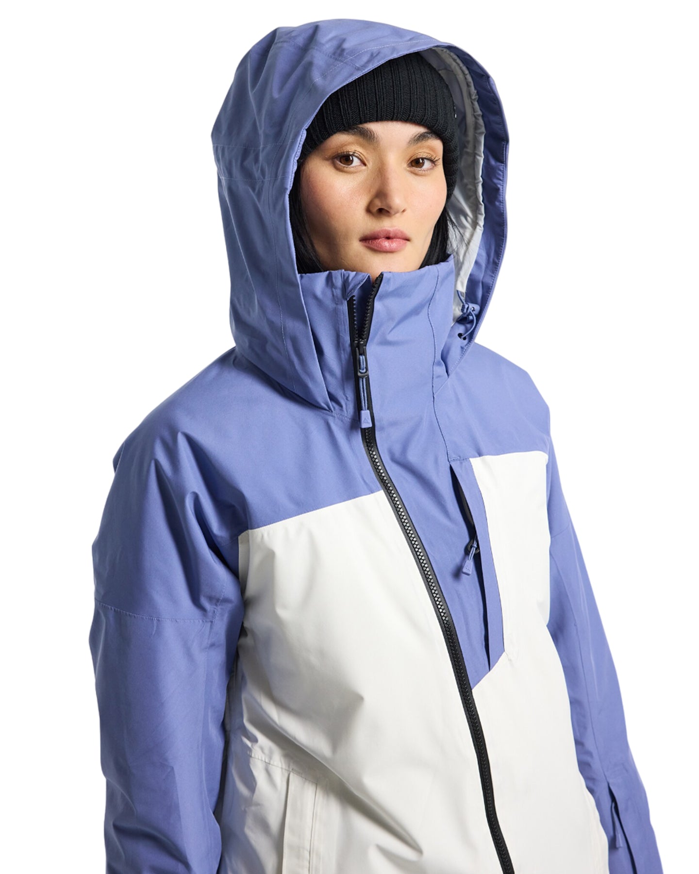 Burton Women's Pillowline Gore-Tex 2L Snow Jacket - Slate Blue/Stout White Women's Snow Jackets - Trojan Wake Ski Snow