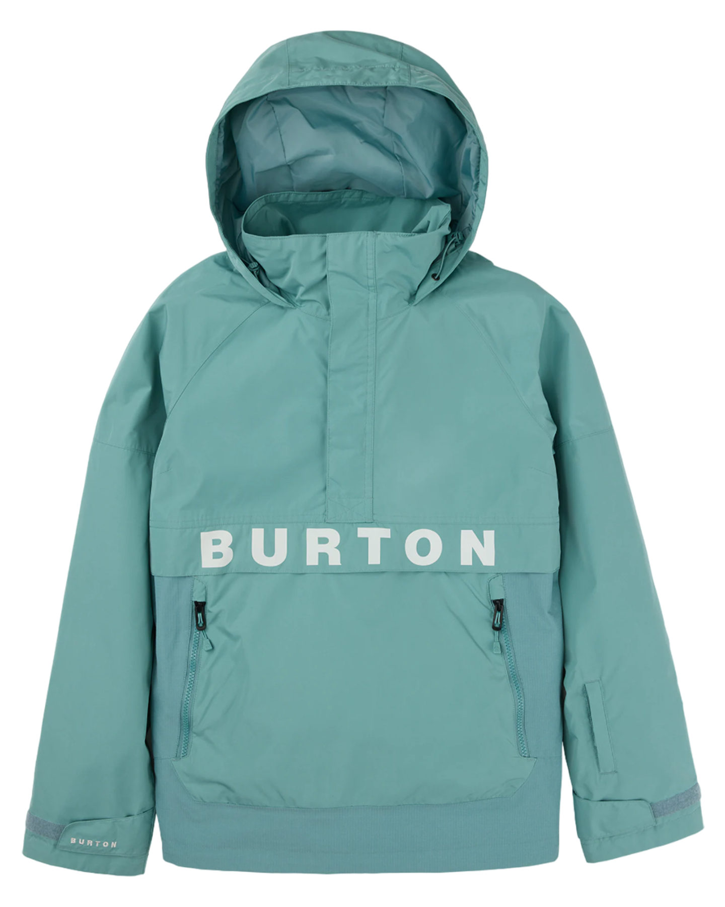 Burton Women's Frostner 2L Anorak Snow Jacket - Rock Lichen/Stout White Women's Snow Jackets - Trojan Wake Ski Snow