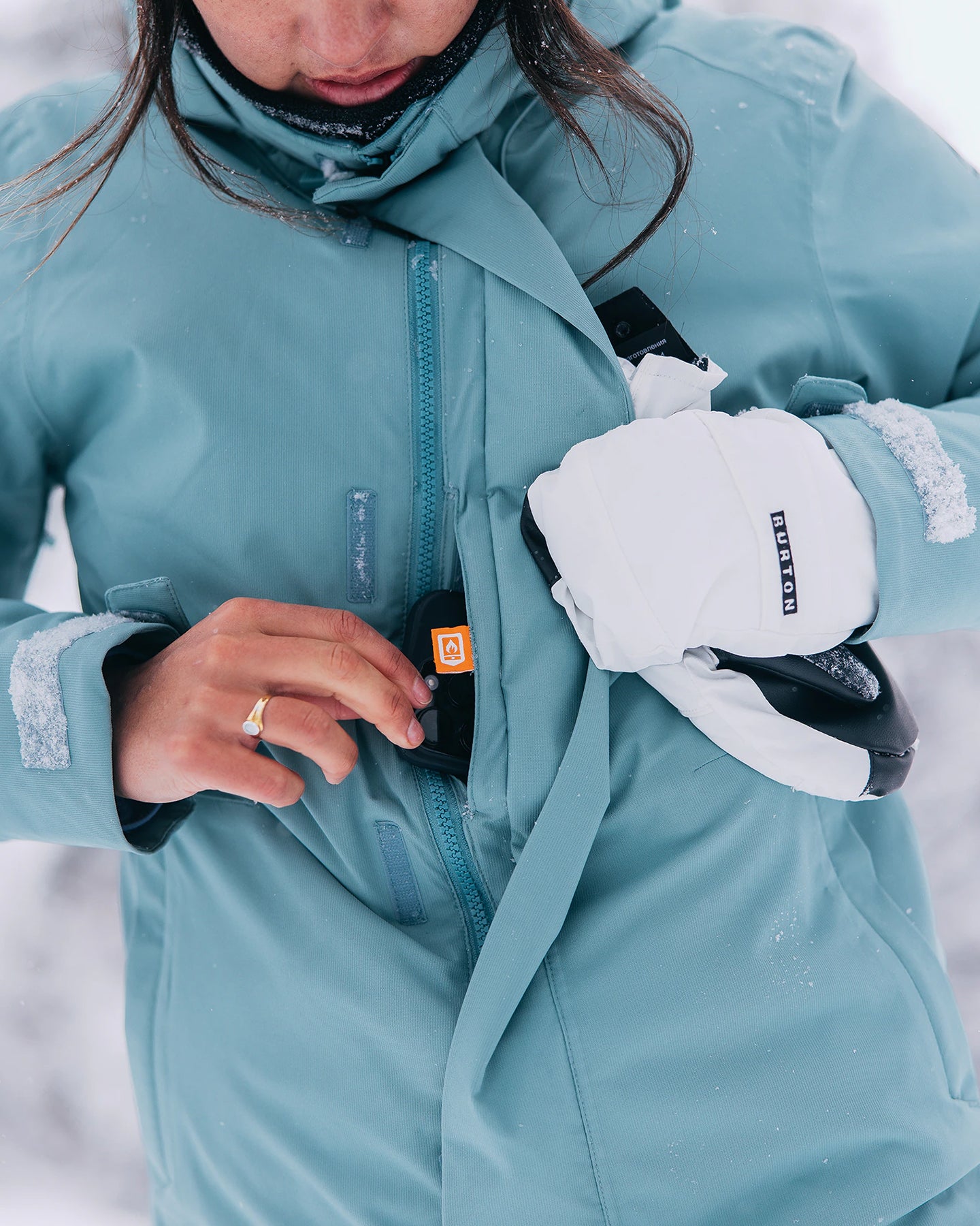 Burton Women's Jet Ridge Snow Jacket - Rock Lichen Women's Snow Jackets - Trojan Wake Ski Snow