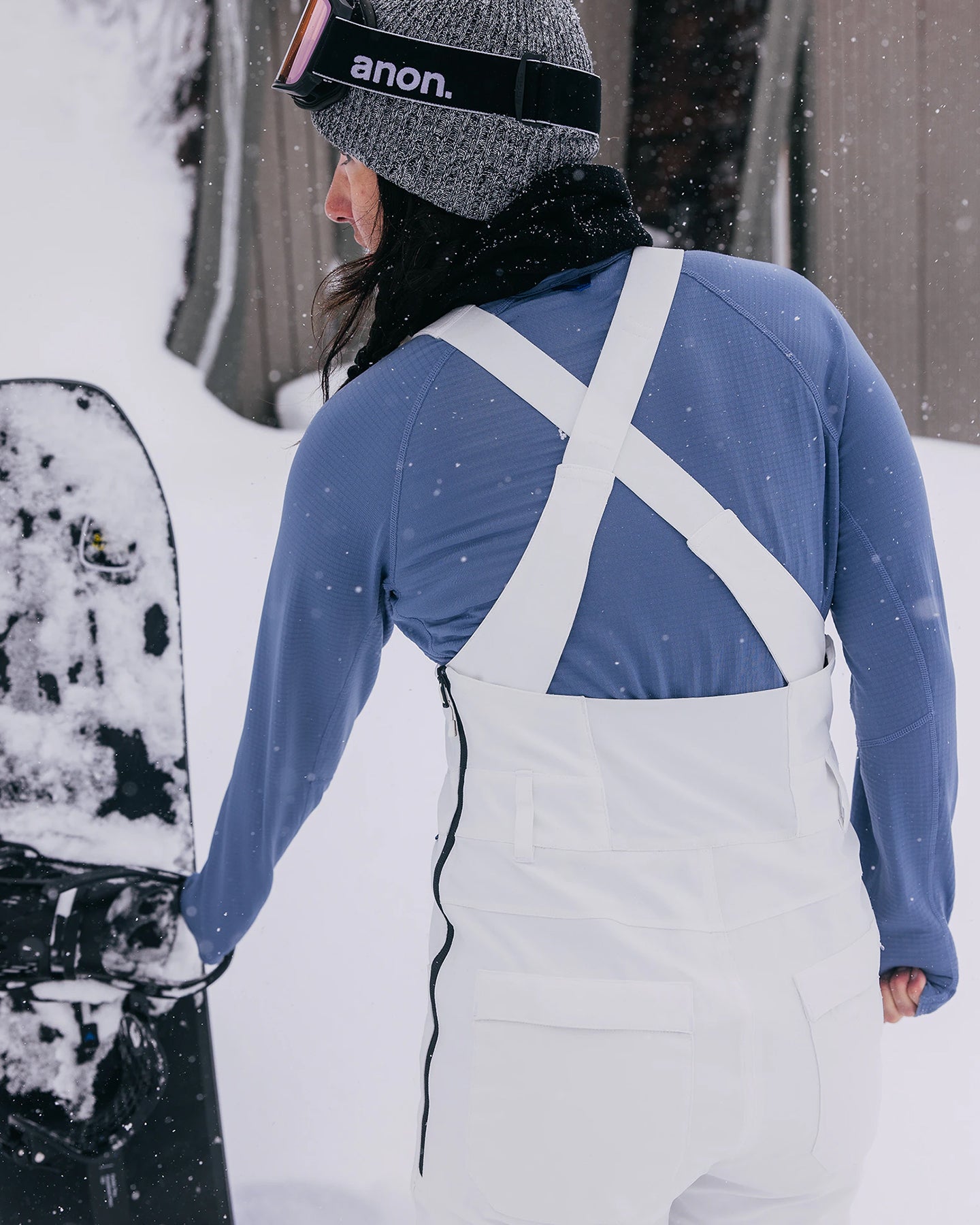 Burton Women's Avalon Stretch 2L Bib Snow Pants Stout White