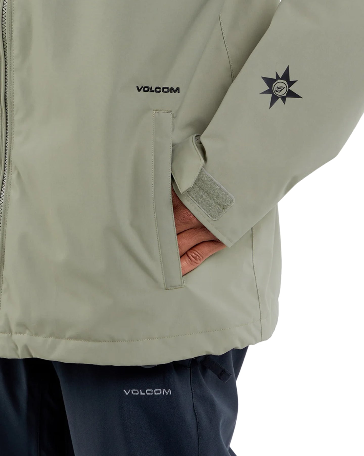 Volcom 2836 Ins Jacket - Light Military Men's Snow Jackets - Trojan Wake Ski Snow
