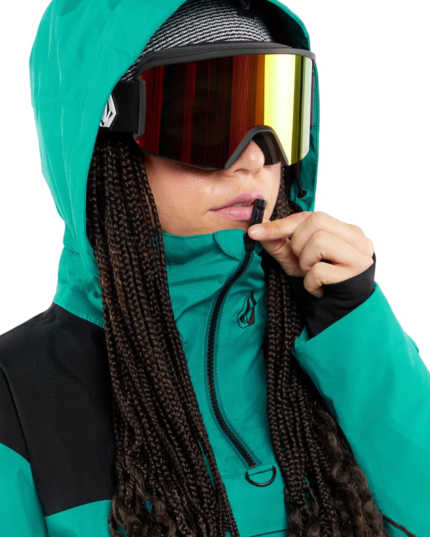 Volcom Fern Ins Gore Pullover - Vibrant Green Women's Snow Jackets - Trojan Wake Ski Snow