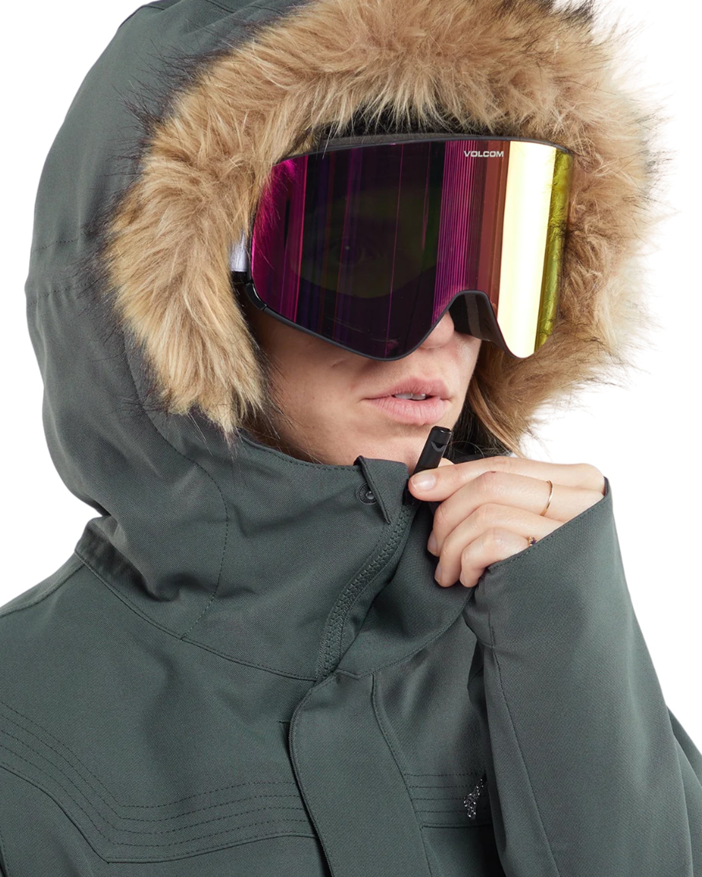 Volcom Shadow Ins Jacket - Eucalyptus Women's Snow Jackets - Trojan Wake Ski Snow