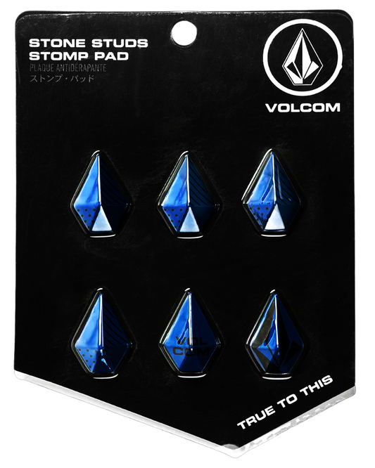 Volcom Stone Studs Stomp Pads - Electric Blue Stomp Pads - Trojan Wake Ski Snow