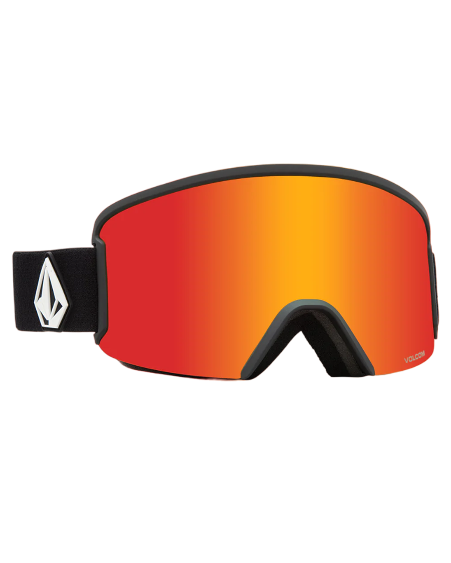 Volcom Garden Matte Black Goggles - Red Chrome Snow Goggles - Mens - Trojan Wake Ski Snow