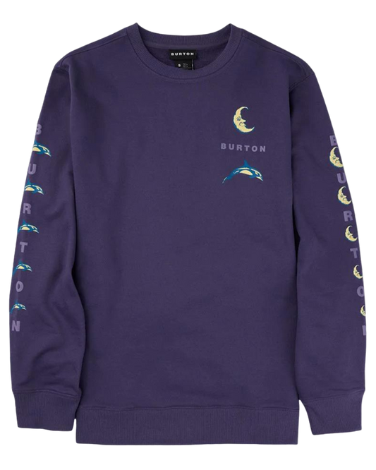 Burton 1996 Dolphin Crew - Violet Halo Hoodies & Sweatshirts - Trojan Wake Ski Snow