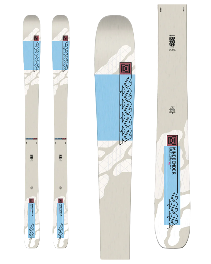 K2 Mindbender 90C Alliance Womens Skis - 2024 Women's Snow Skis - Trojan Wake Ski Snow